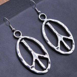 PEACE SIGN Earrings Peace Earrings Statement Earri